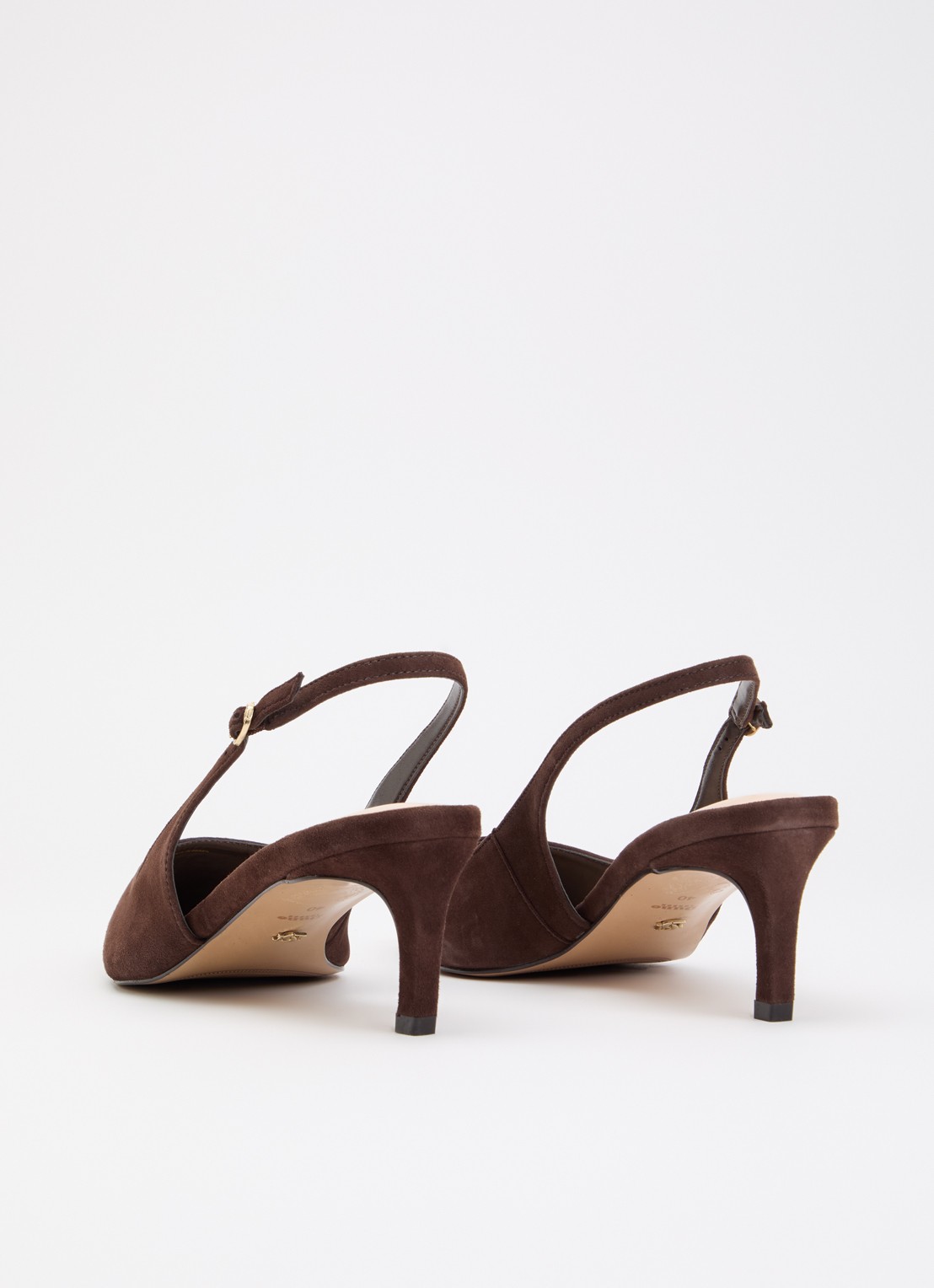 Dune London Celinna slingback van lakleer - achterkant 2 bruin