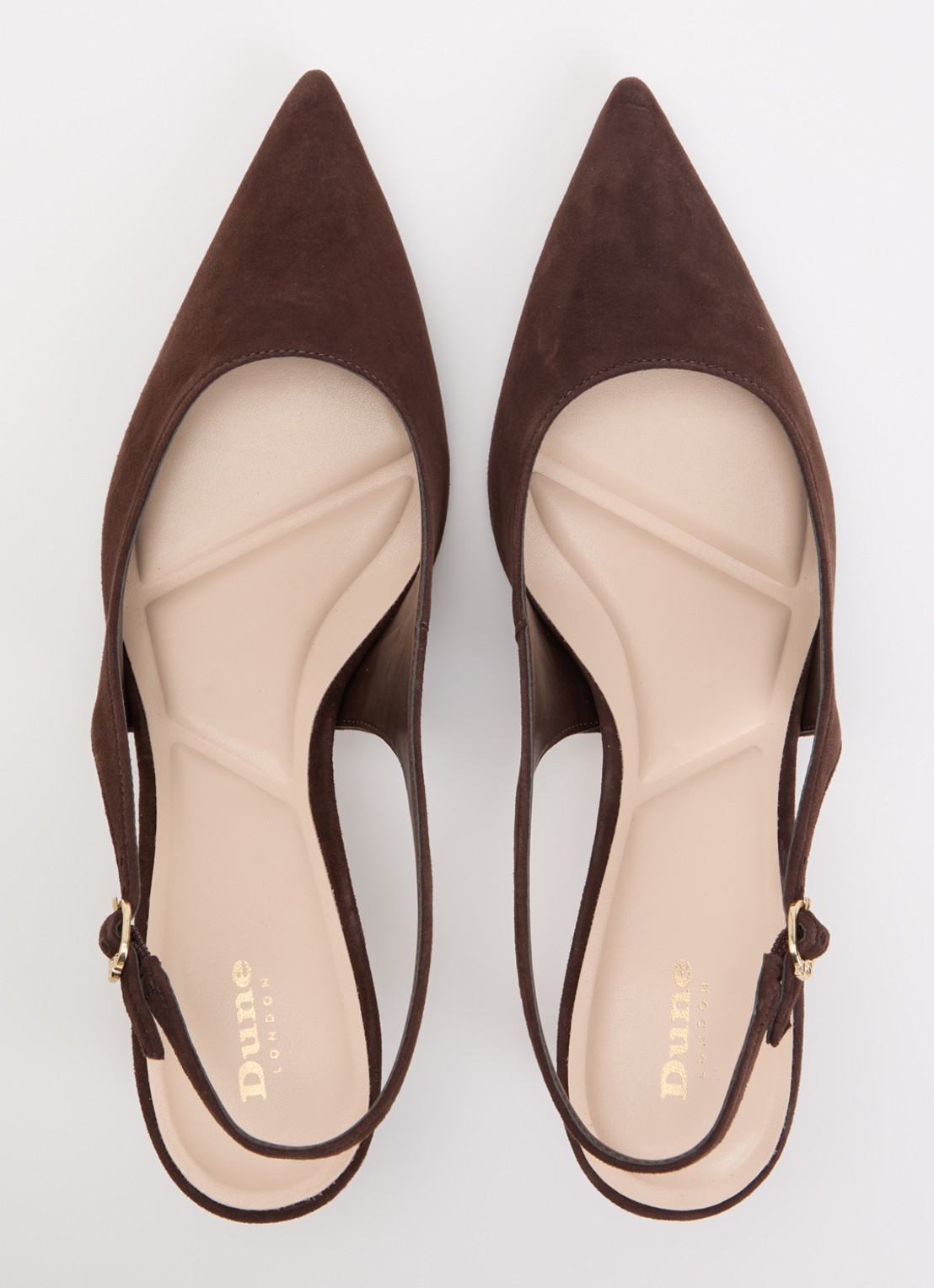 Dune London Celinna slingback van lakleer - detail 4 bruin