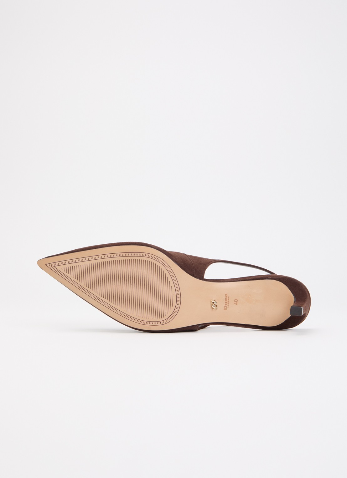 Dune London Celinna slingback van lakleer - detail 5 bruin