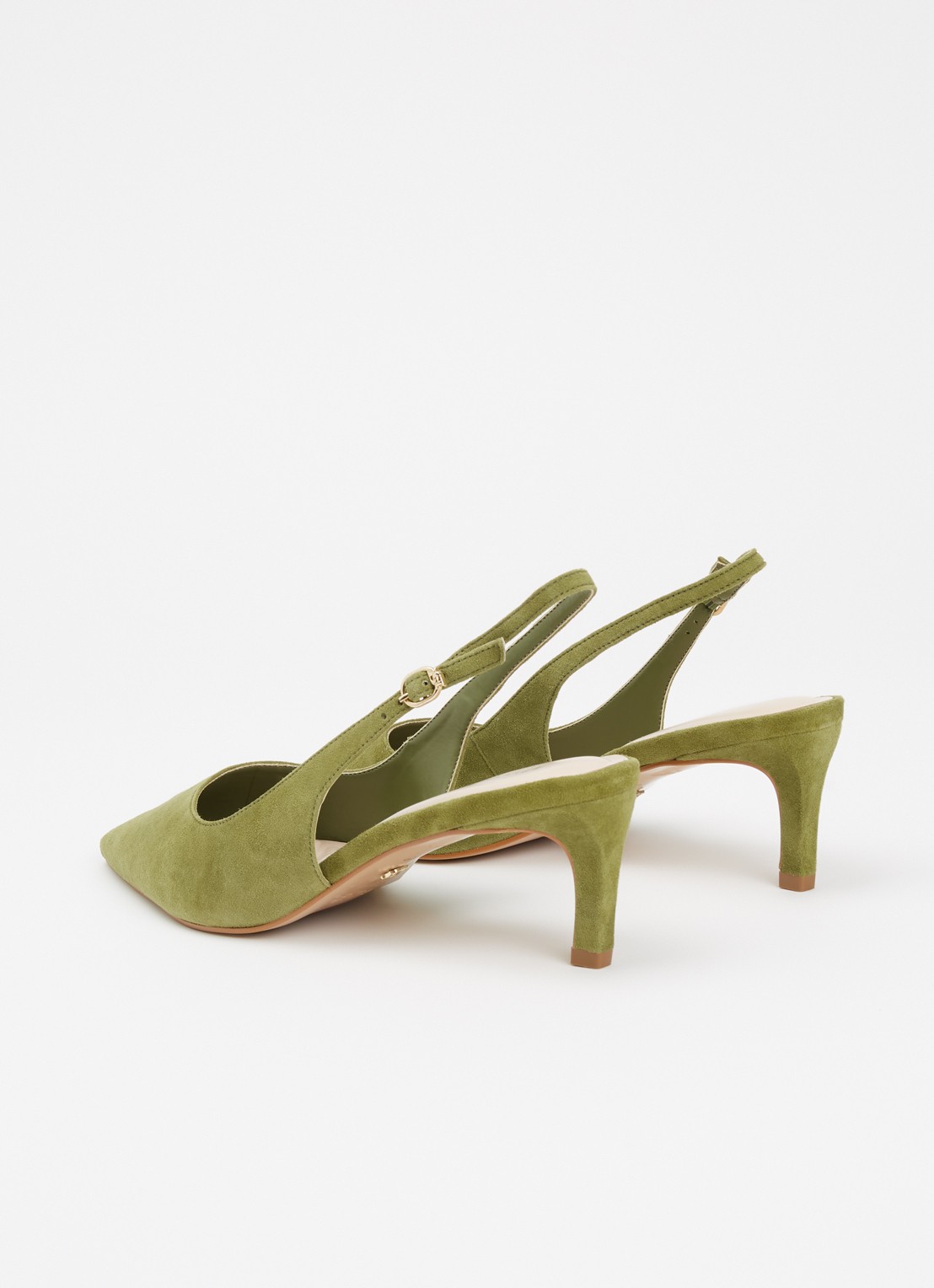 Dune London Celinna slingback van lakleer - achterkant groen