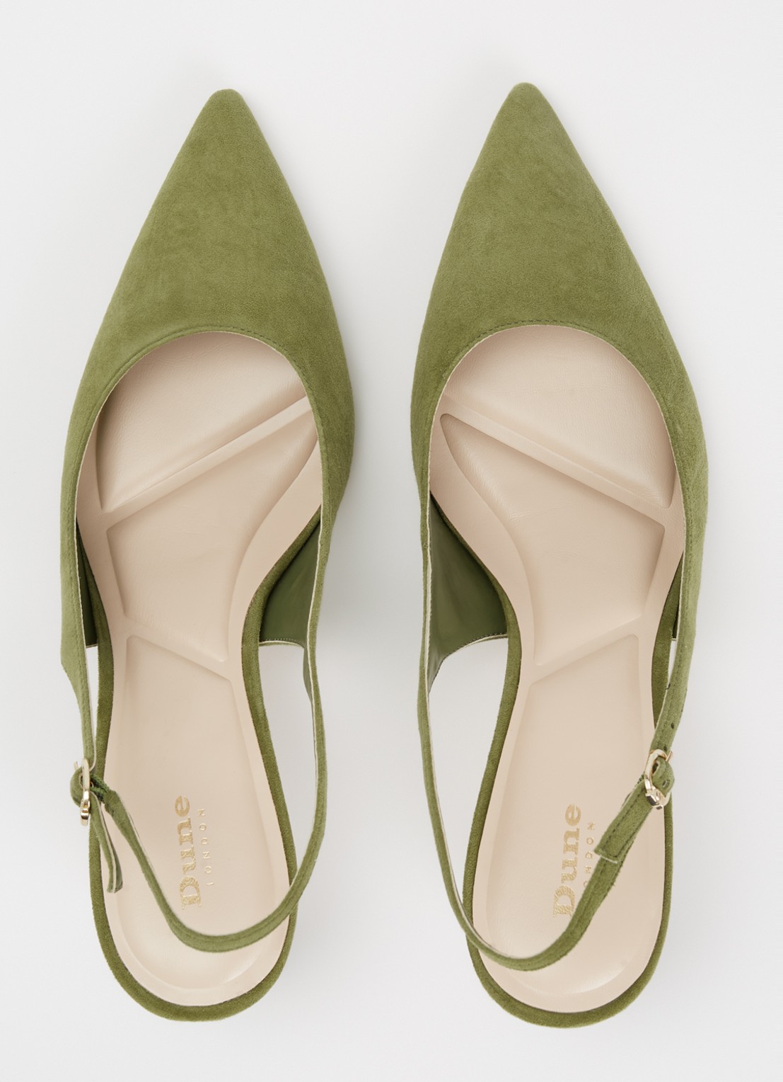 Dune London Celinna slingback van lakleer - detail 4 groen