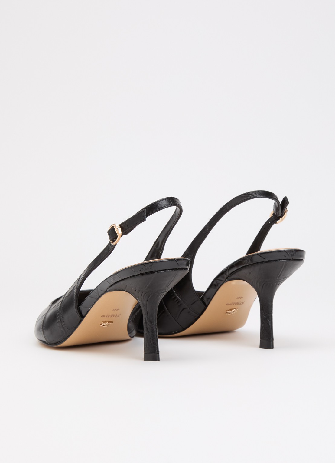 Dune London Celise slingback  - achterkant 4 zwart