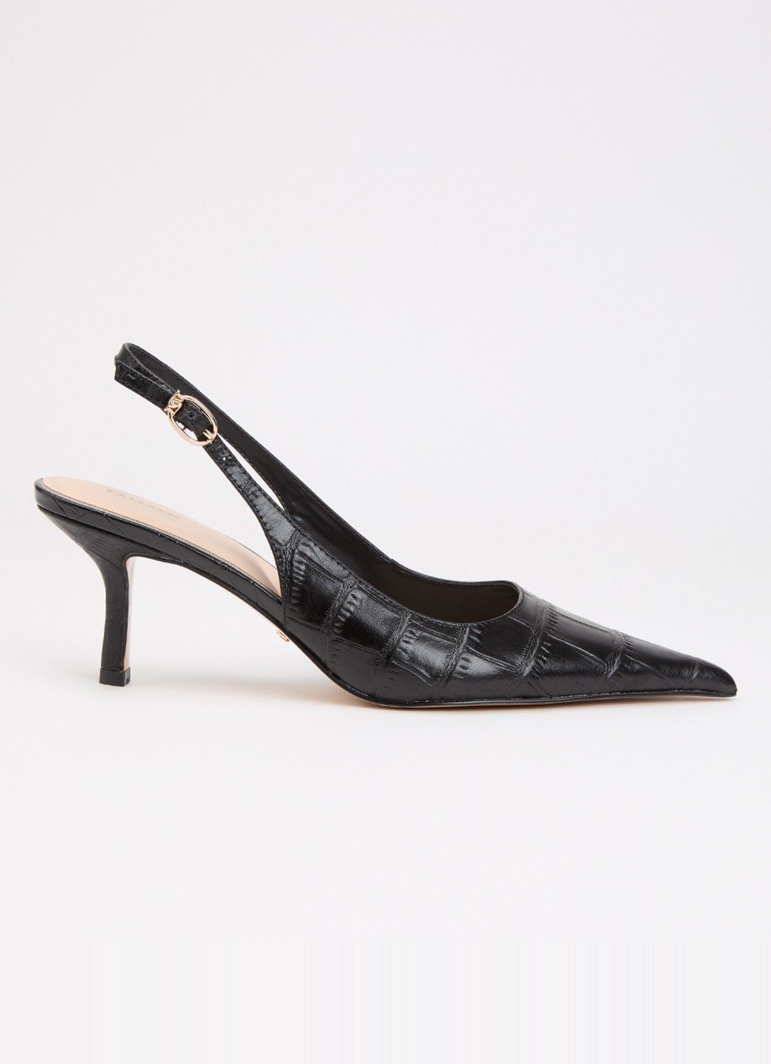 Dune London Celise slingback  - voorkant 5 zwart