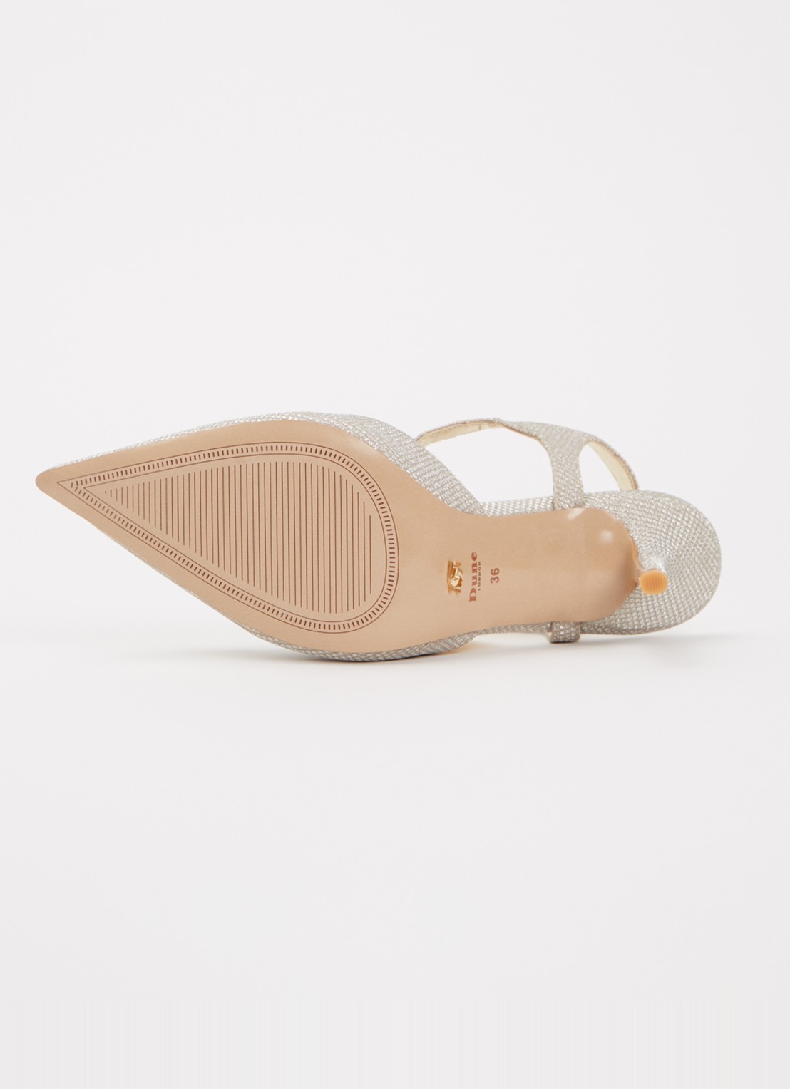 Dune London Channel sandalette met strass - detail 5 goud