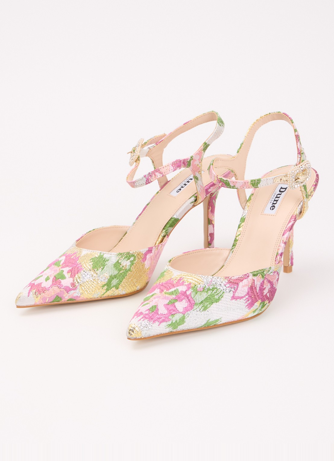Dune London Channel sandalette met strass - detail 3 roze