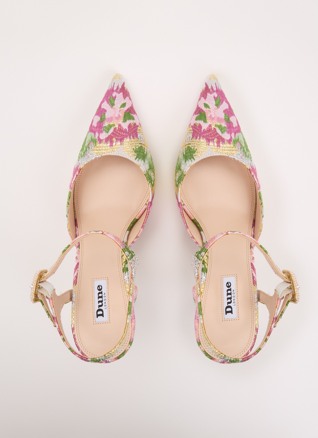 Dune London Channel sandalette met strass - detail 4 roze