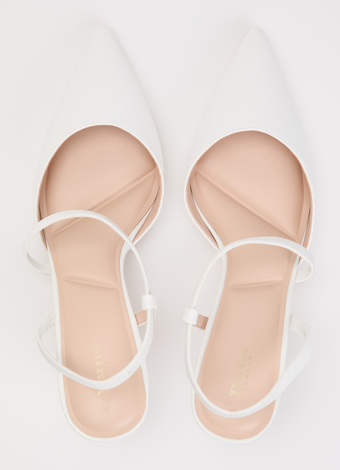 Dune London Charming slingback - detail 2 wit