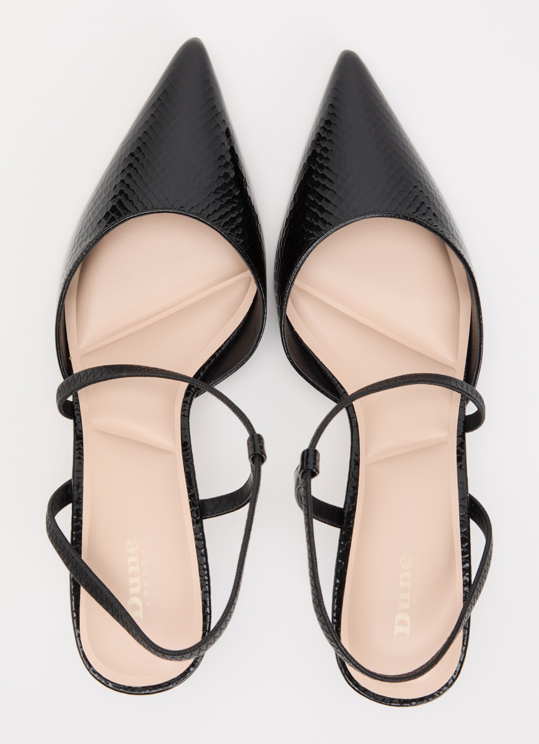 Dune London Charming slingback - detail 3 zwart