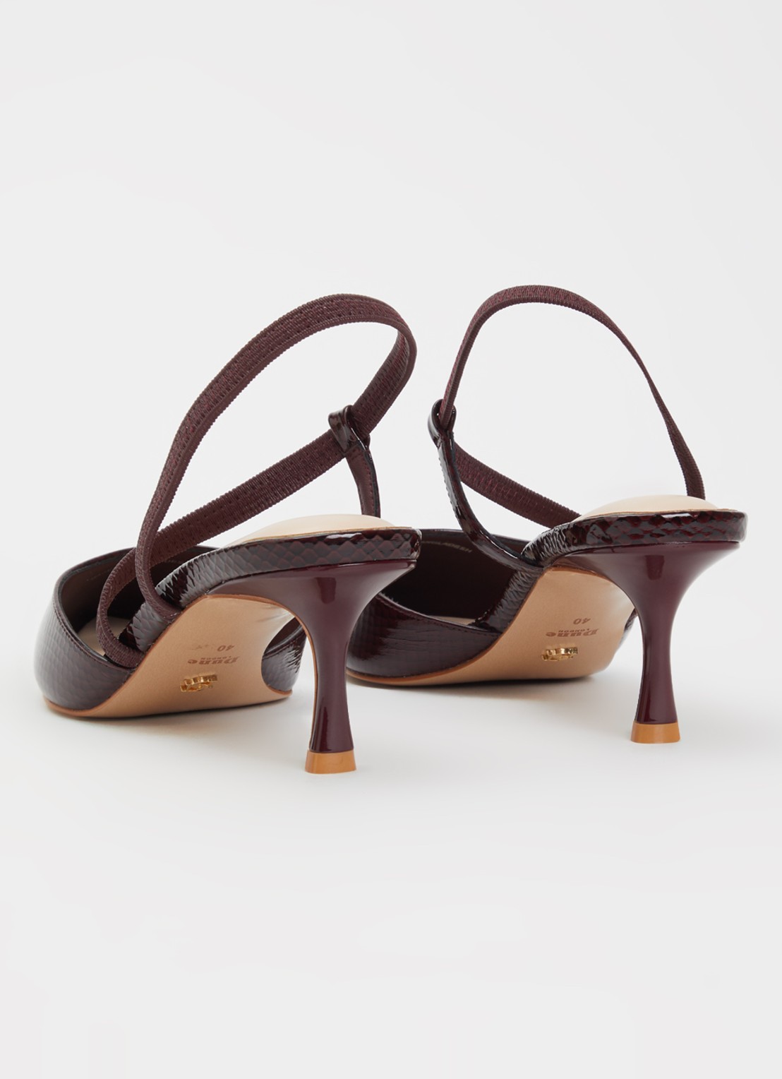 Dune London Charming slingback - achterkant 4 bordeauxrood