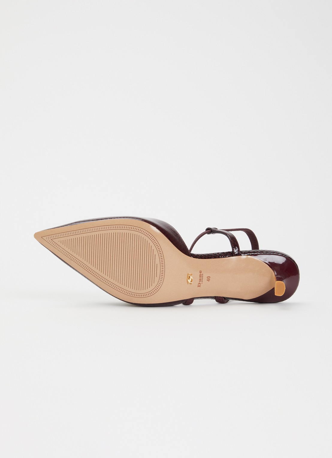 Dune London Charming slingback - detail 3 bordeauxrood