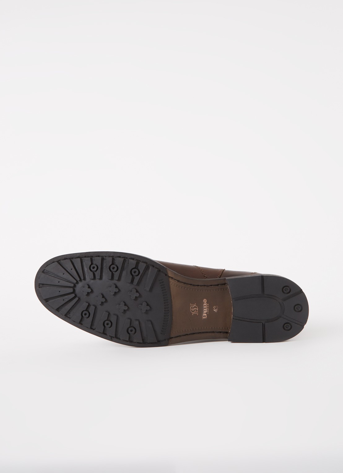 Dune London Chorleys chelsea boot van leer  - detail 4 donkerbruin