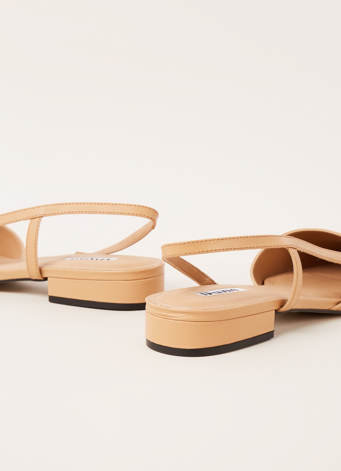 Dune London Corallina slingback van leer - detail beige