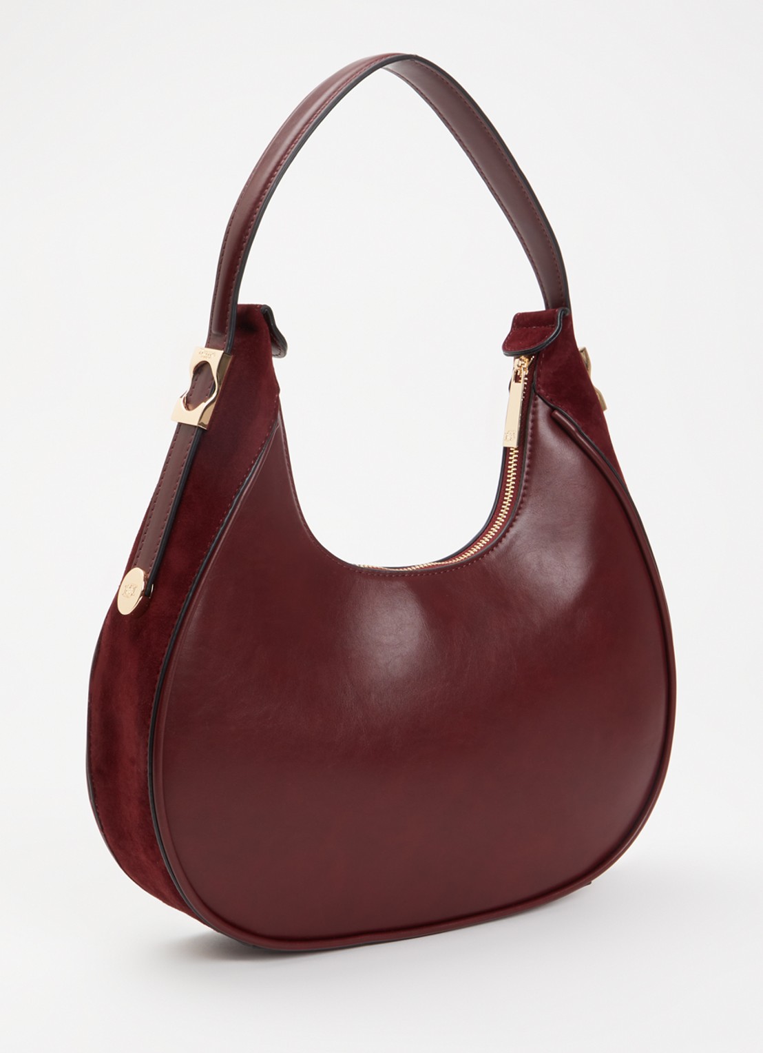 Dune London Dedicated schoudertas met logo - achterkant 4 donkerrood