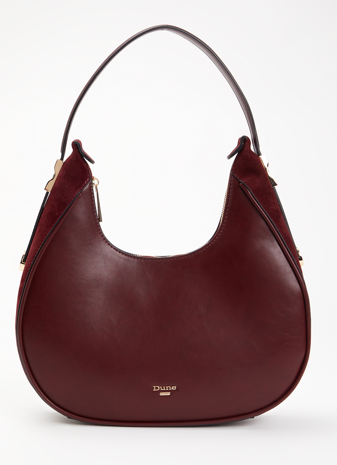 Dune London Dedicated schoudertas met logo - voorkant 5 donkerrood