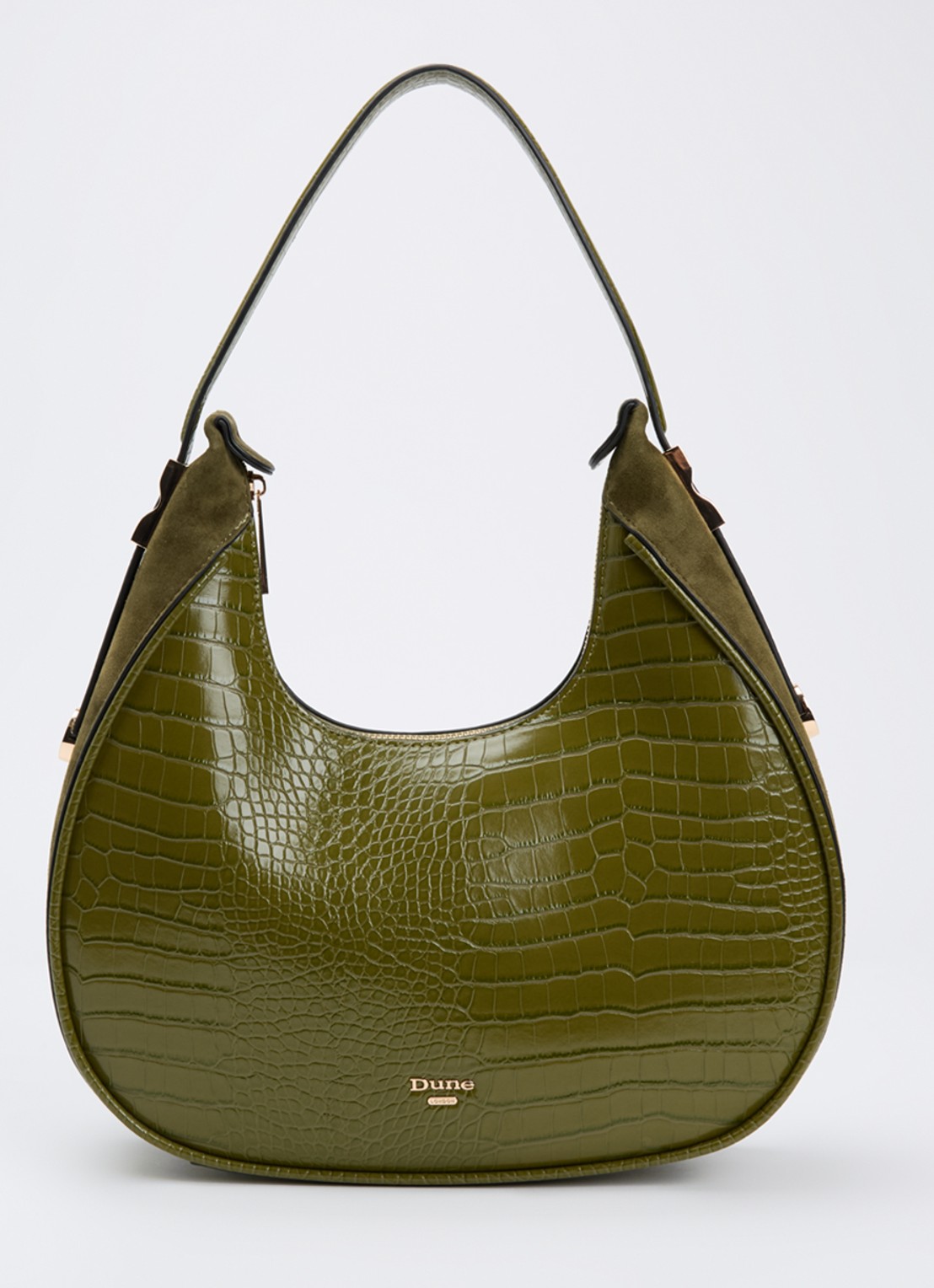 Dune London Dedicated schoudertas met logo - voorkant 4 groen
