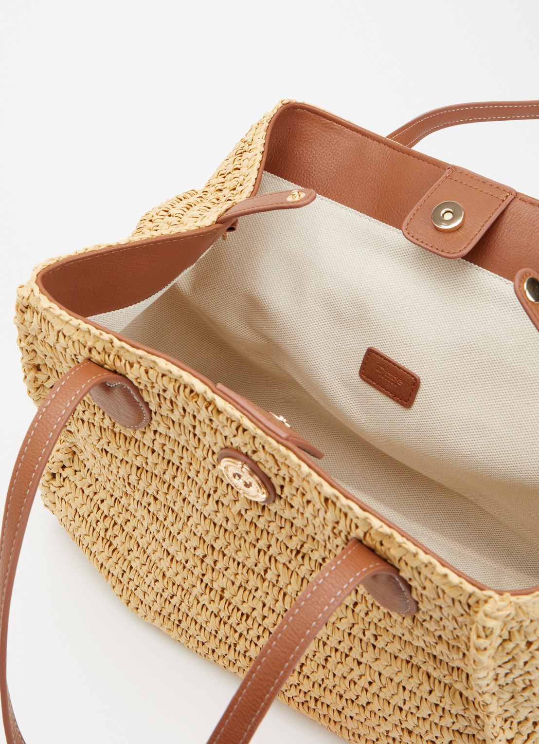 Dune London Devotedly shopper met uitneembaar etui - detail beige