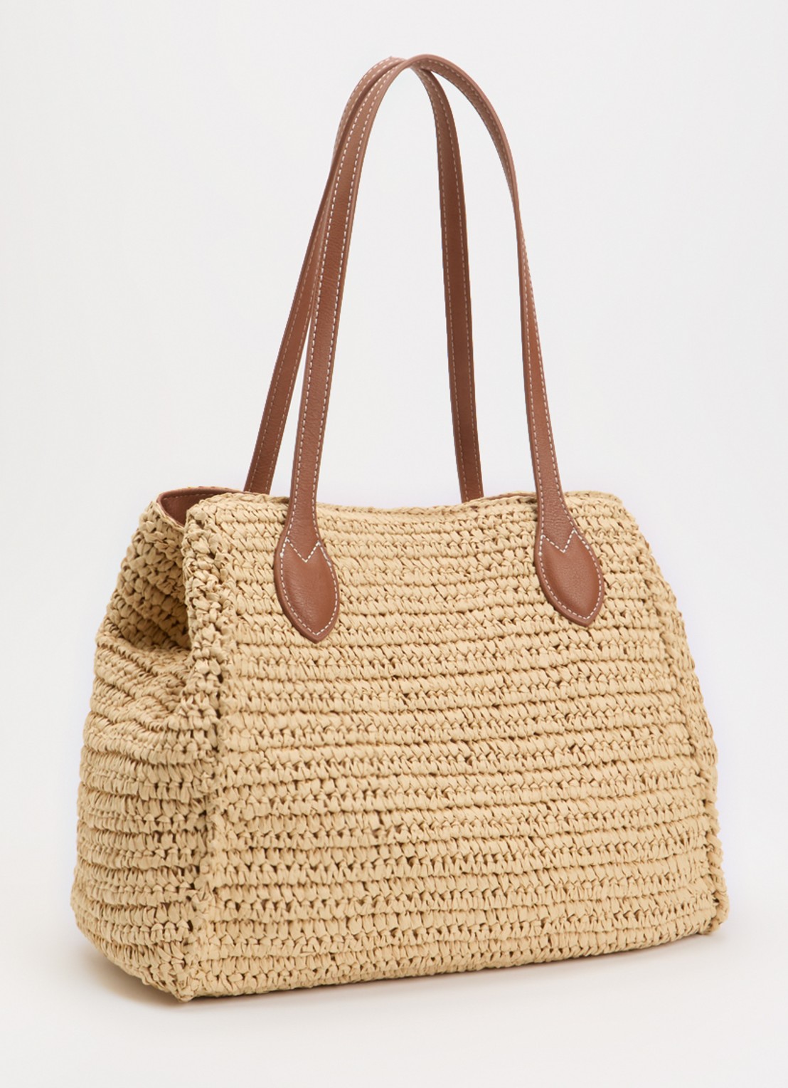 Dune London Devotedly shopper met uitneembaar etui - achterkant naturel