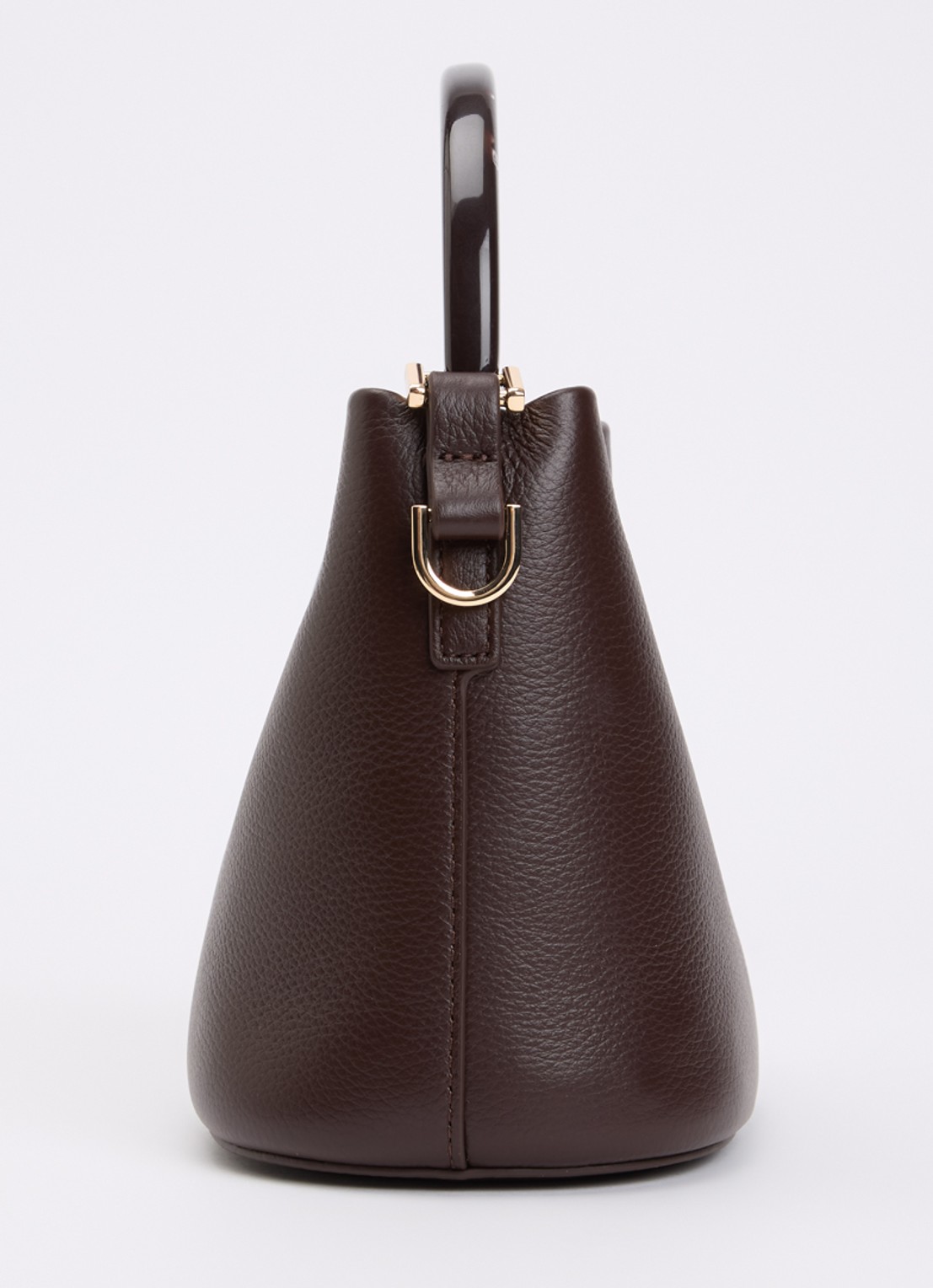 Dune London Dharla handtas van leer met afneembare schouderriem - detail 4 aubergine