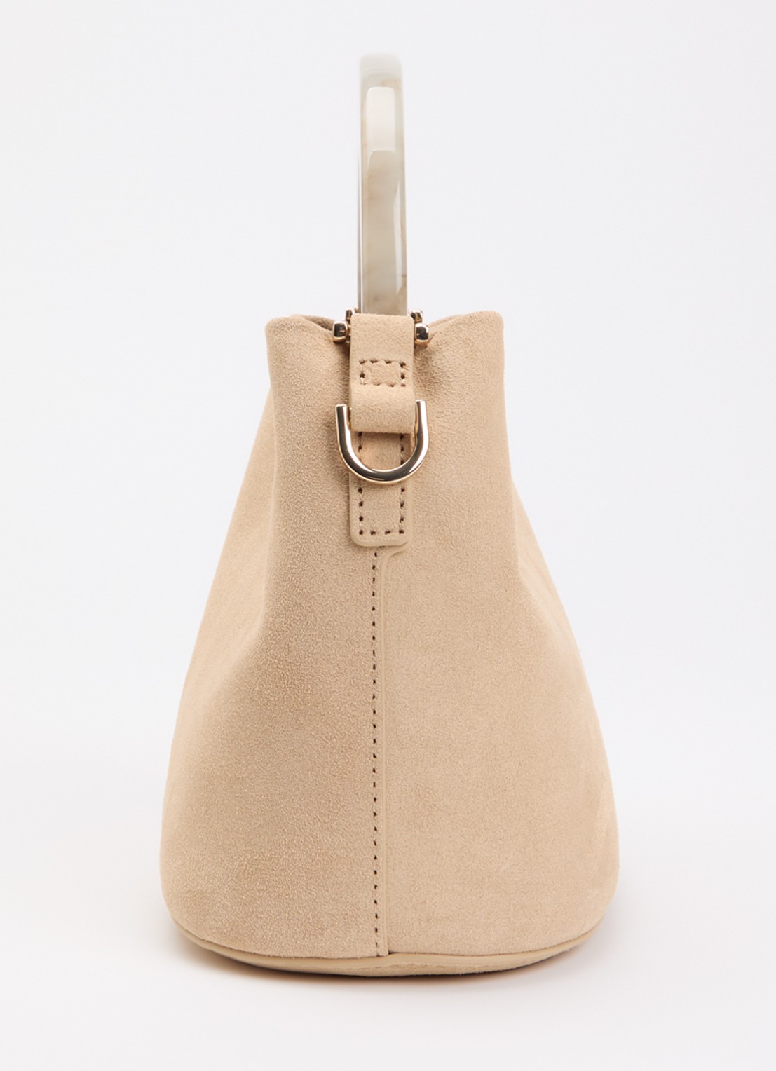 Dune London Dharla handtas van leer met afneembare schouderriem - detail 3 creme
