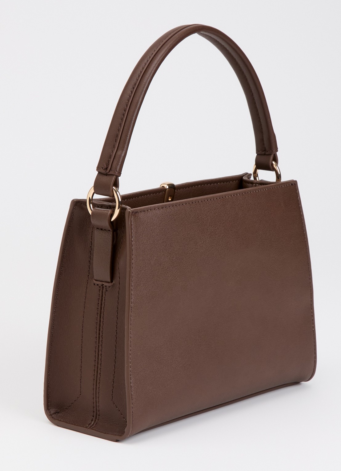 Dune London Dinidestined handtas van suède met afneembare schouderriem - achterkant 4 bruin