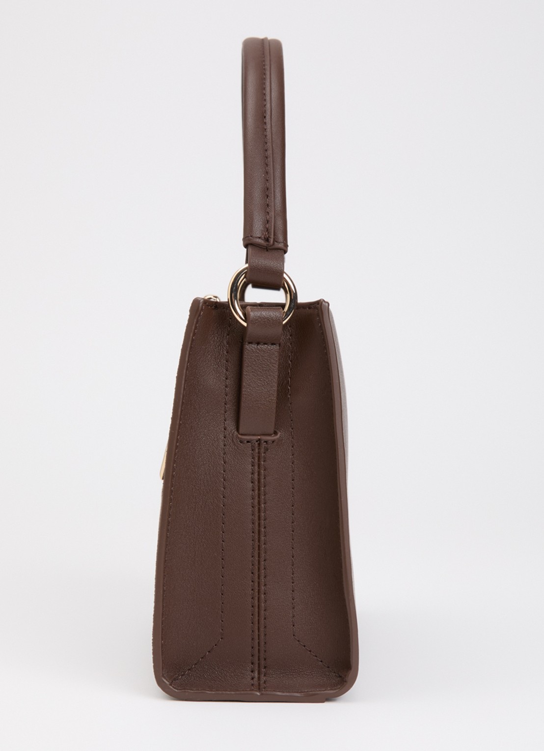 Dune London Dinidestined handtas van suède met afneembare schouderriem - detail 2 bruin