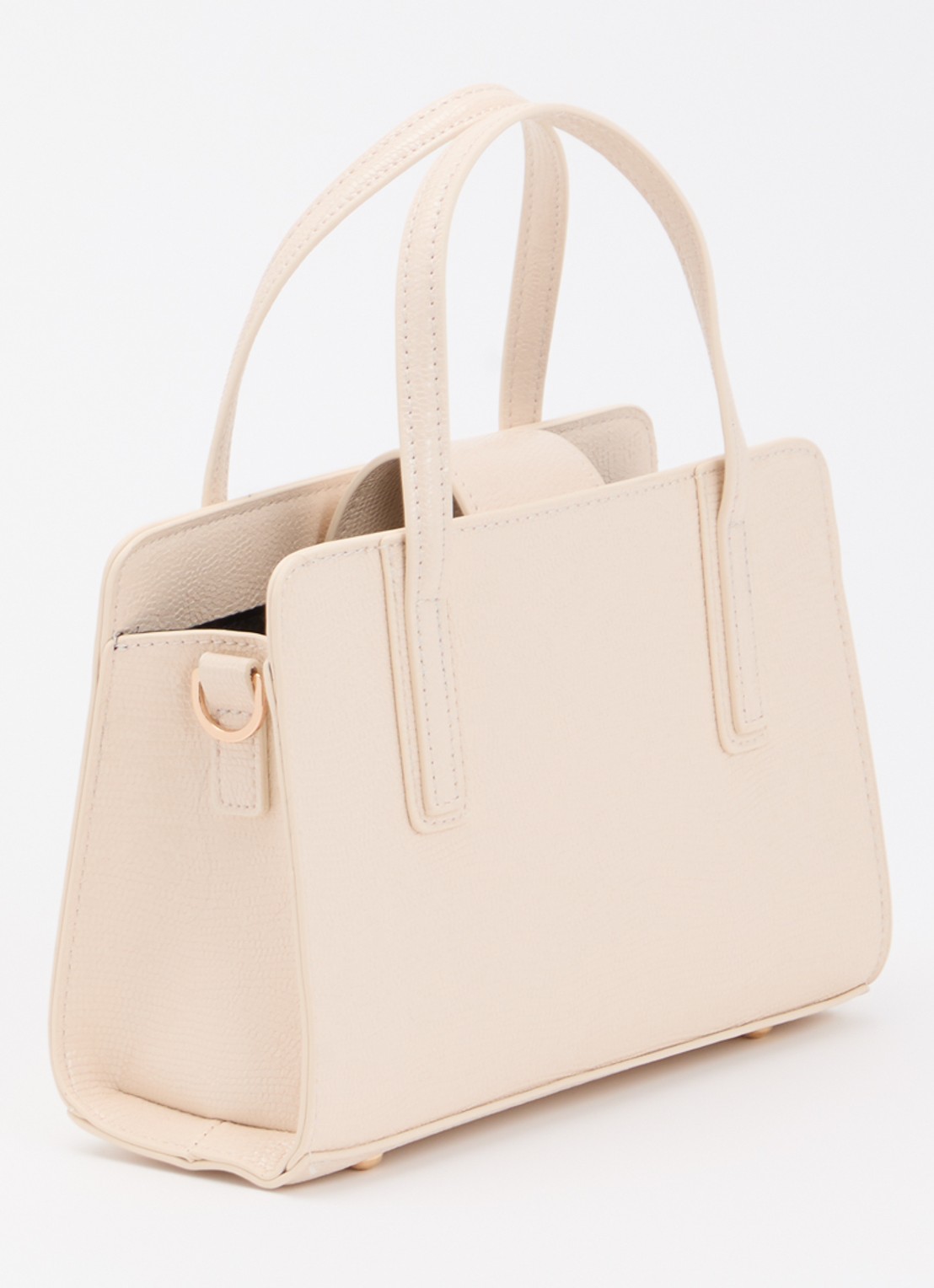 Dune London Dinkeydenbey handtas met afneembare schouderriem  - achterkant 5 creme