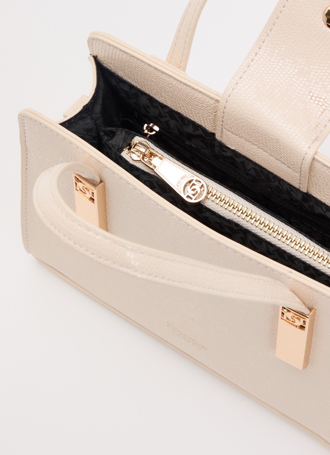 Dune London Dinkeydenbey handtas met afneembare schouderriem  - detail 2 creme