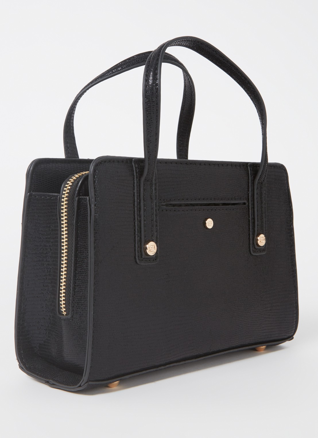 Dune London Dinkydenbeigh handtas met afneembare schouderriem  - achterkant 4 bruin