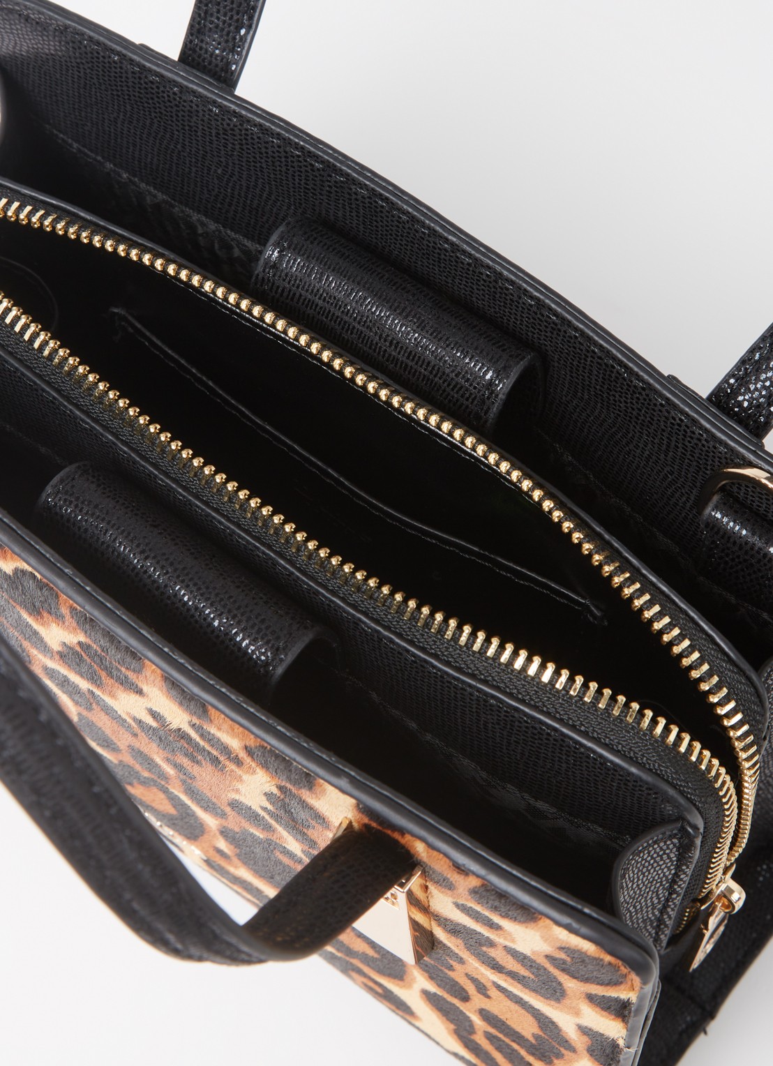 Dune London Dinkydenbeigh handtas met afneembare schouderriem  - detail bruin