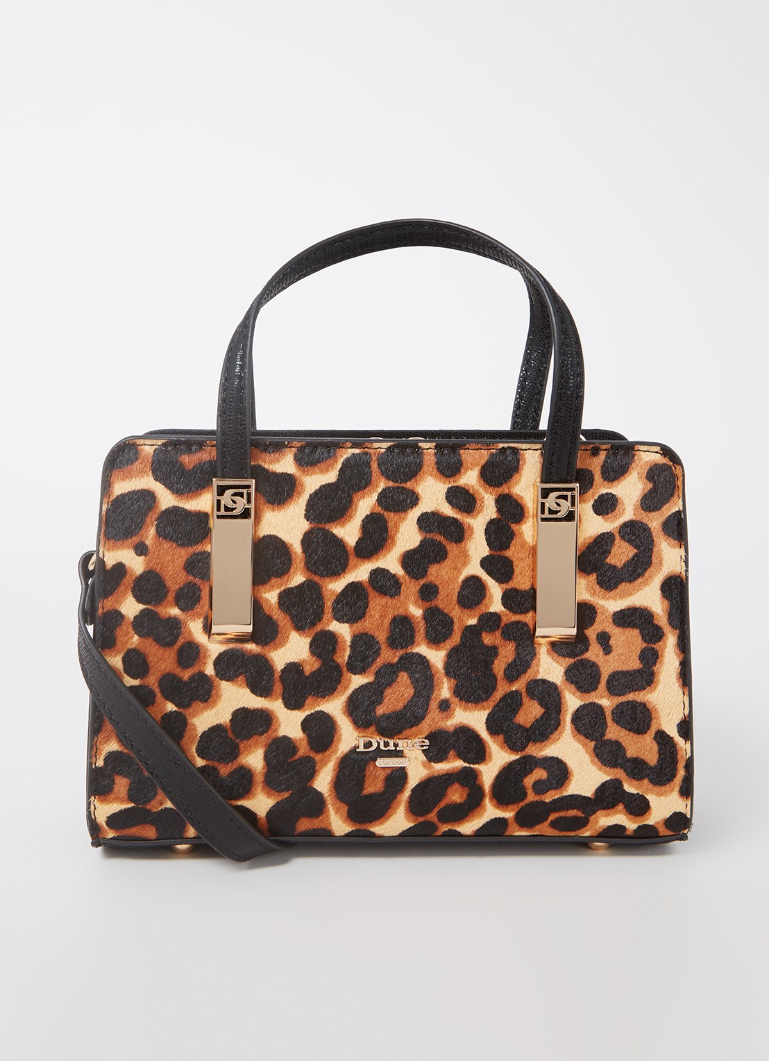 Dune London Dinkydenbeigh handtas met afneembare schouderriem  - voorkant 3 bruin