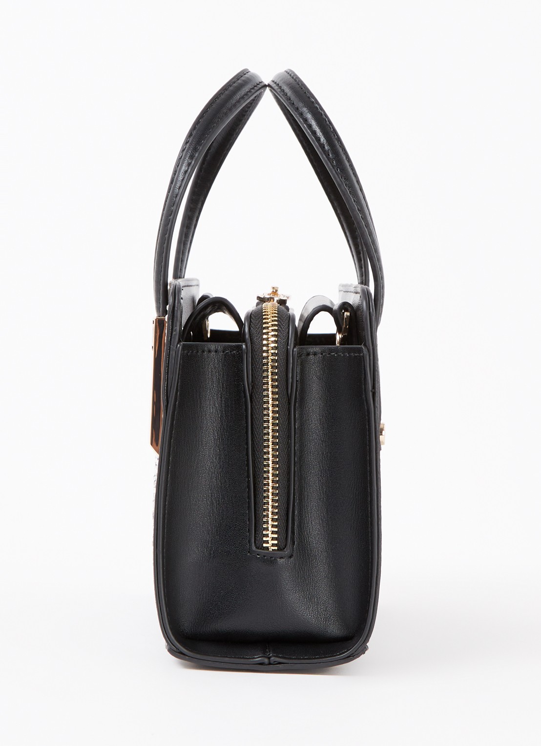 Dune London Dinkydenbeigh handtas met afneembare schouderriem  - detail 3 zwart studs