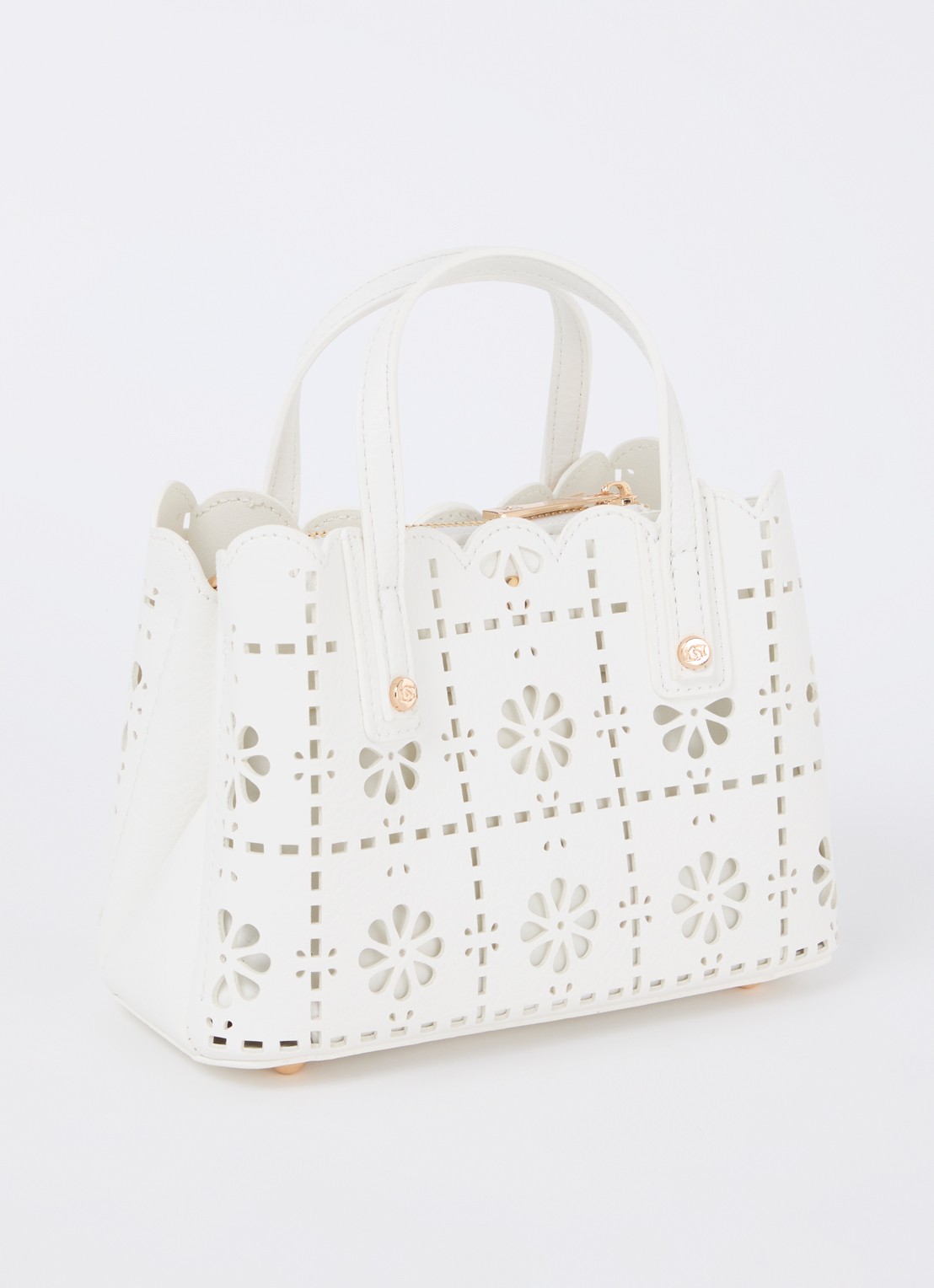 Dune London Dinkydorry handtas met afneembare schouderriem - achterkant 2 wit