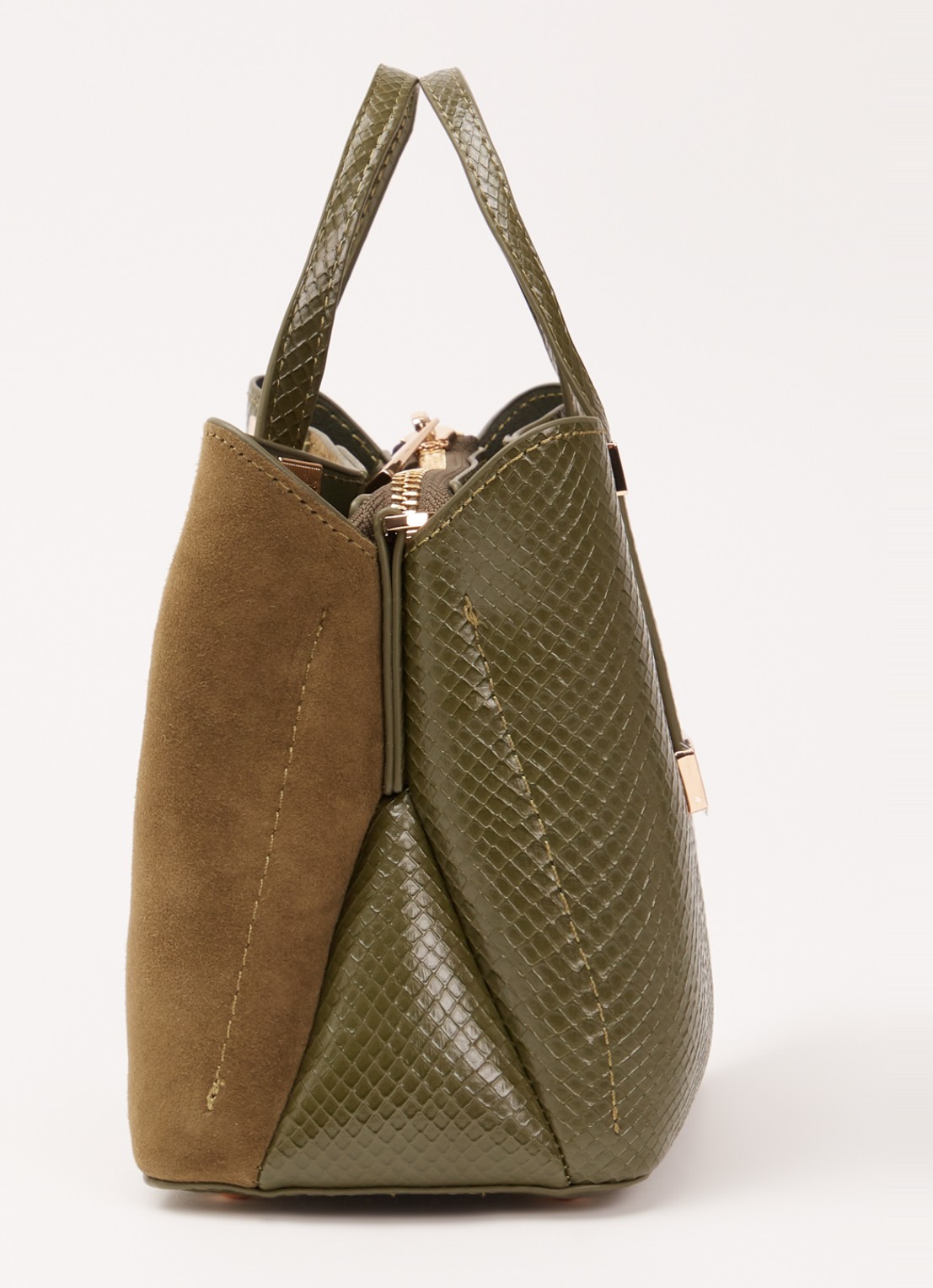 Dune London Dinkydorry handtas met afneembare schouderriem - detail 2 groen