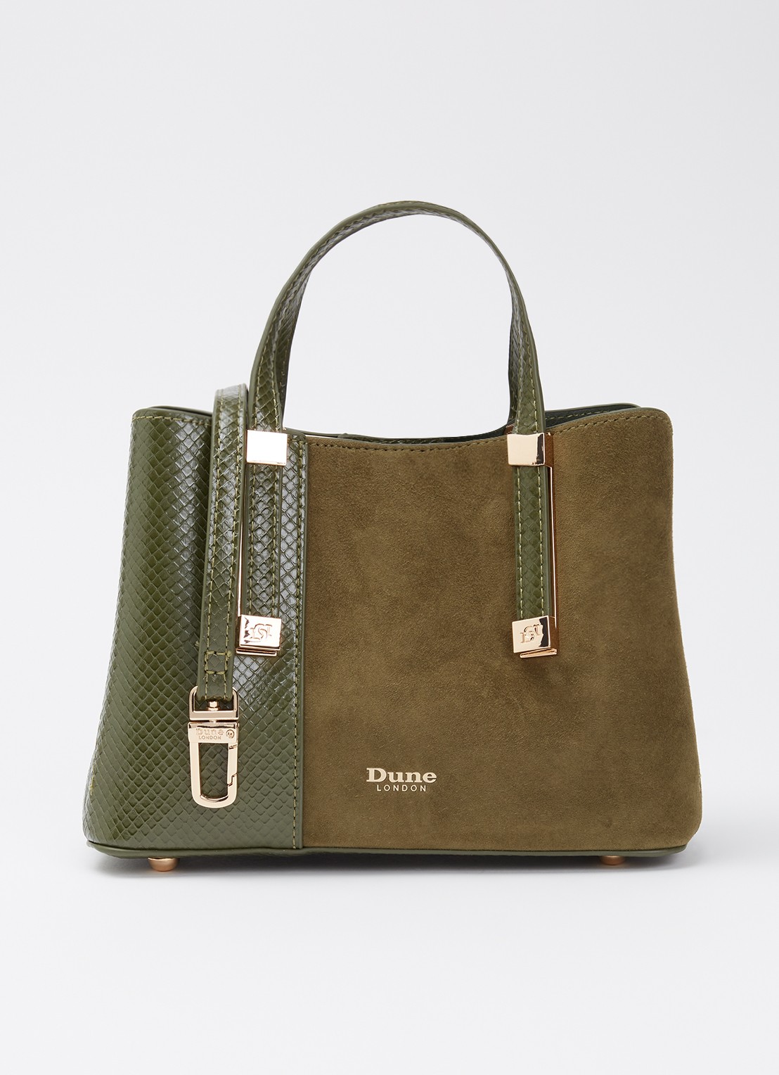 Dune London Dinkydorry handtas met afneembare schouderriem - voorkant 5 groen