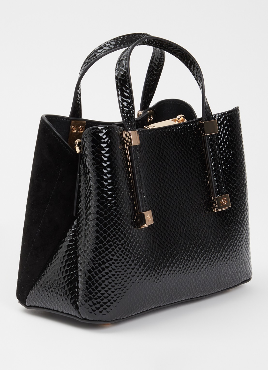 Dune London Dinkydorry handtas met afneembare schouderriem - achterkant 5 zwart