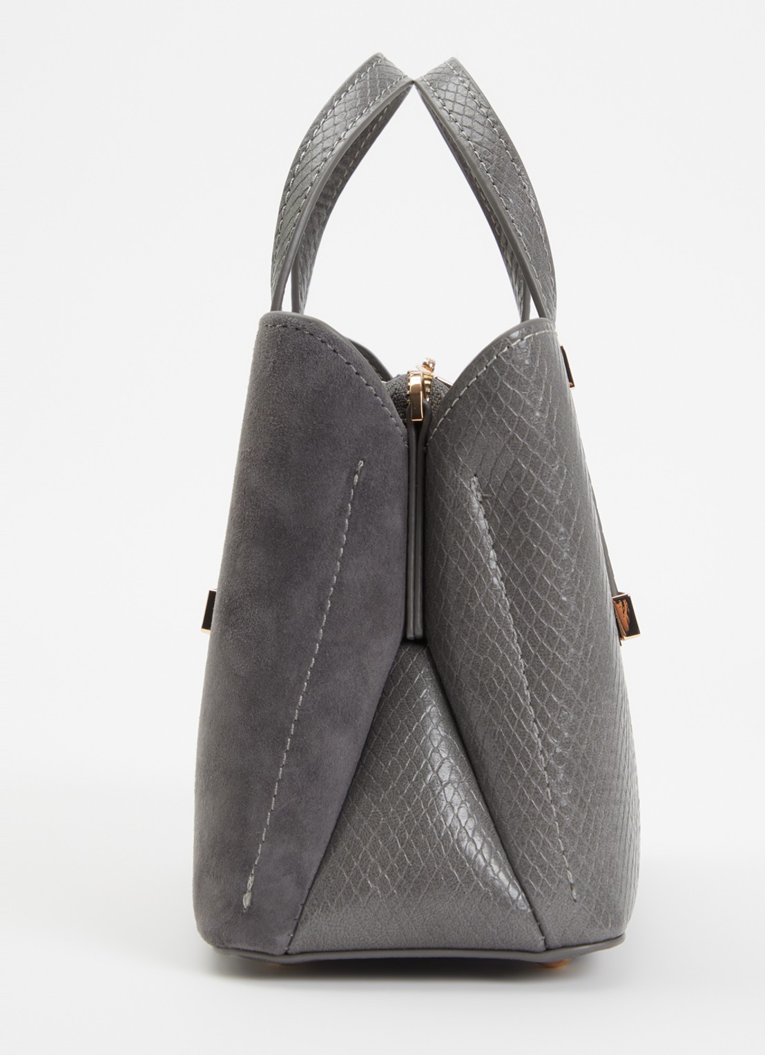 Dune London Dinkydorry handtas met afneembare schouderriem - detail 3 donkergrijs
