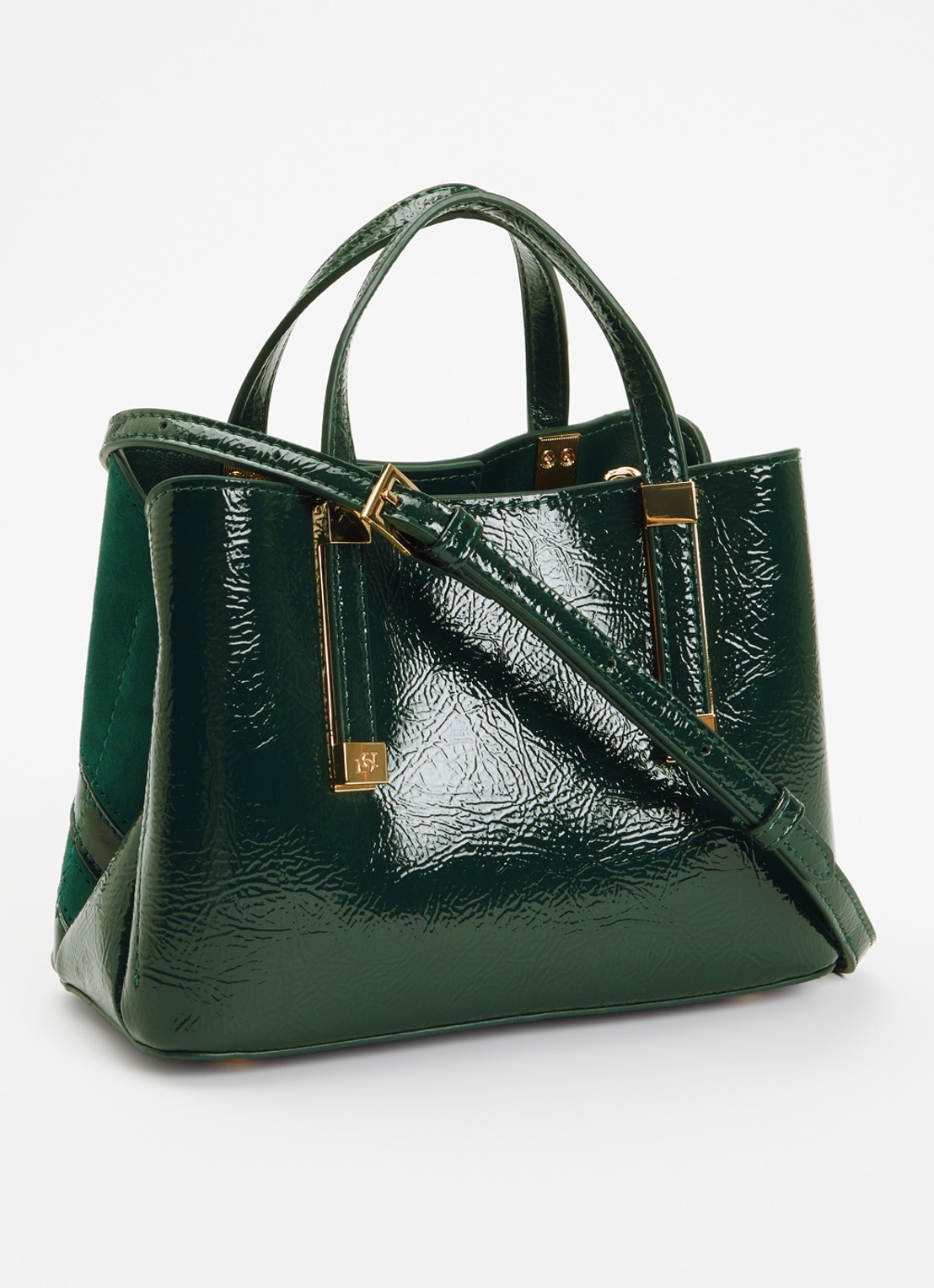 Dune London Dinkydorry handtas met afneembare schouderriem - achterkant taupe