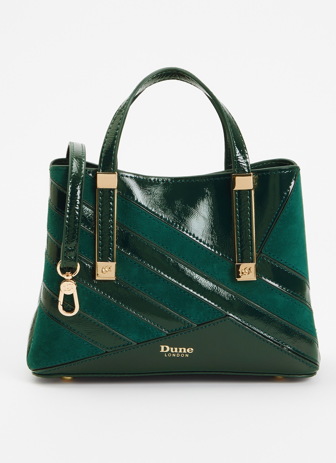 Dune London Dinkydorry handtas met afneembare schouderriem - voorkant 5 taupe