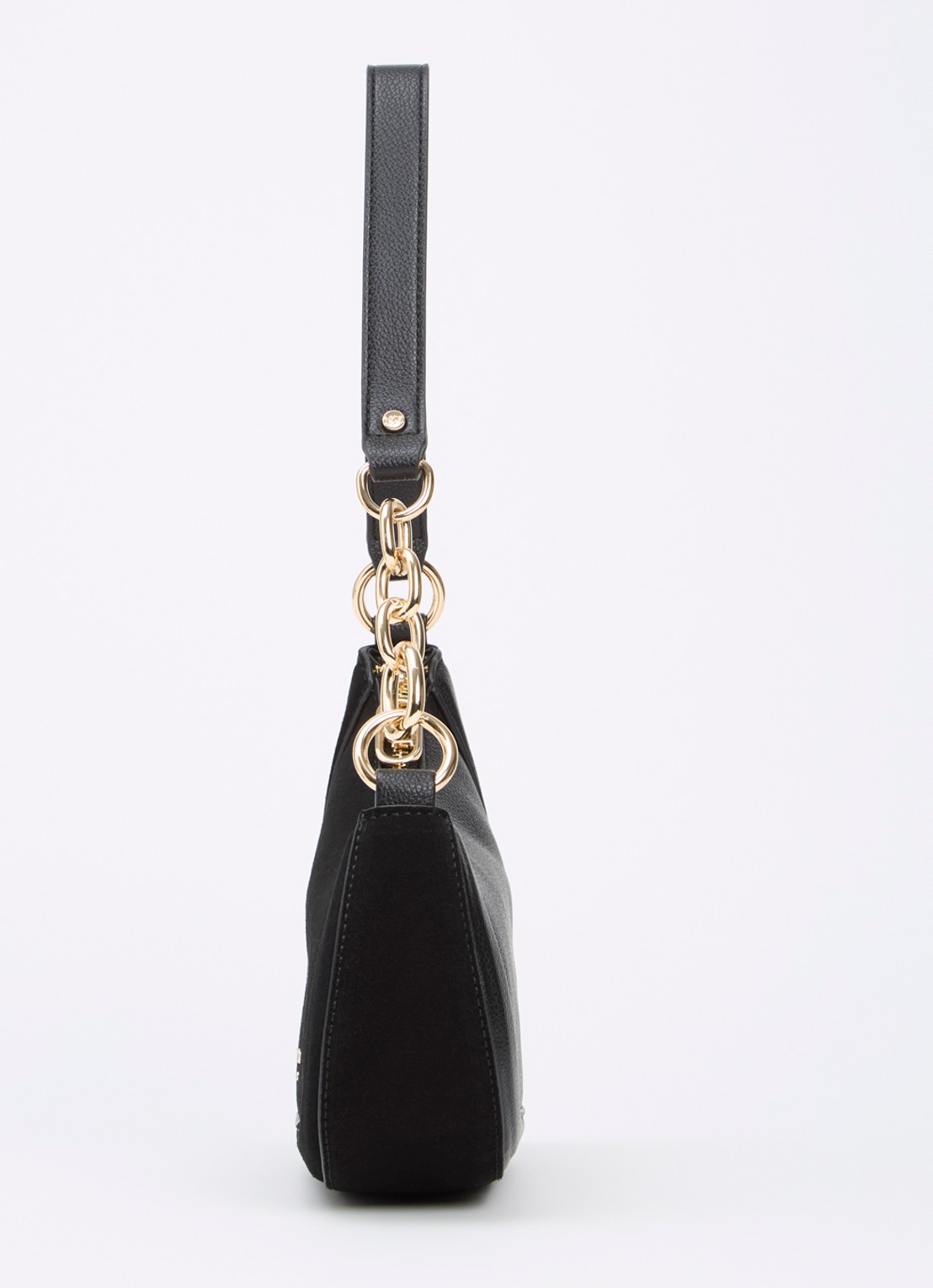 Dune London Direction schoudertas met kettingdetail - detail 3 zwart