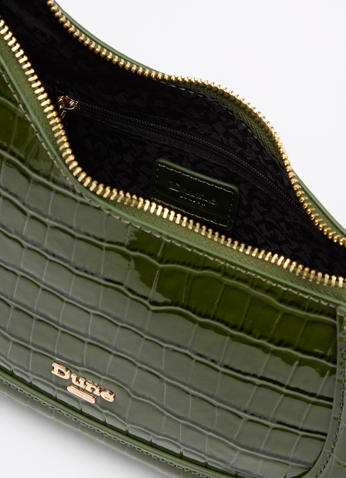 Dune London Direction schoudertas met kettingdetail - detail 3 groen
