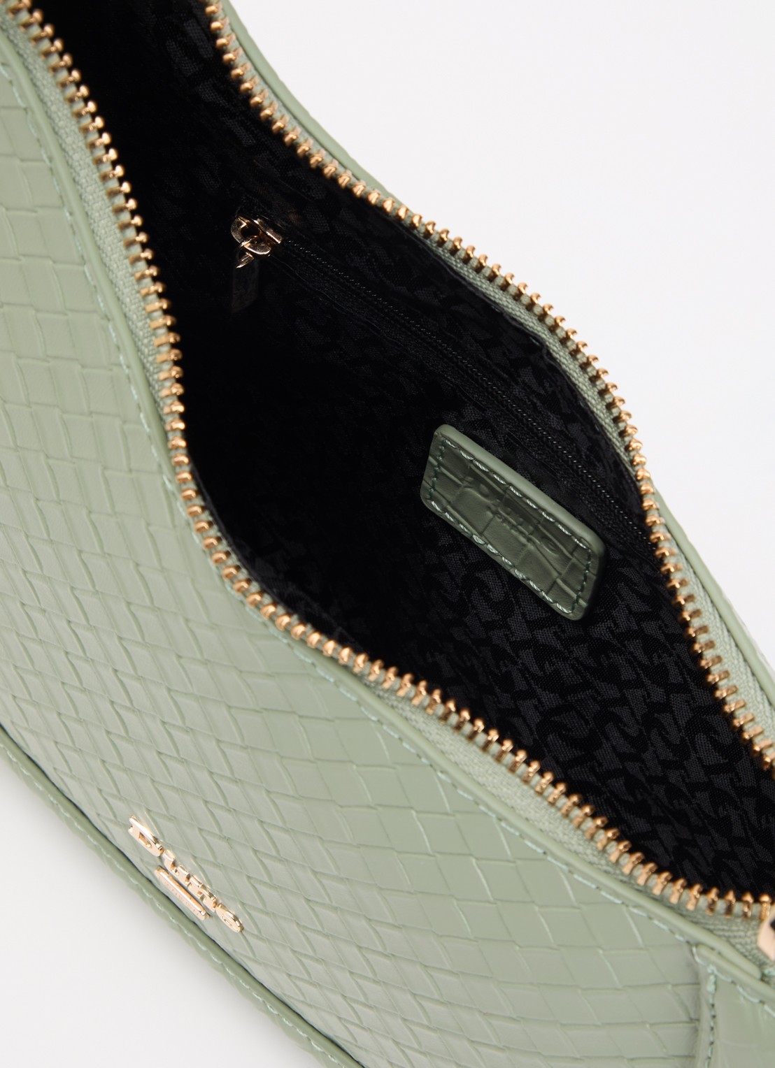 Dune London Direction schoudertas met kettingdetail - detail 2 lindegroen
