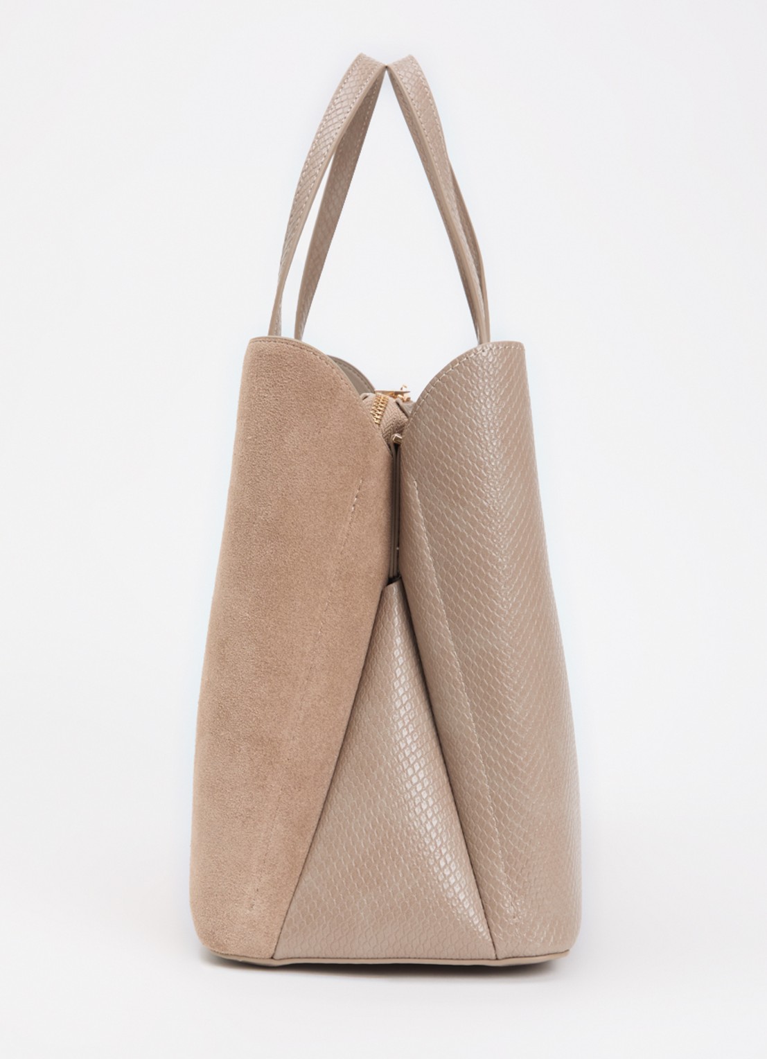 Dune London Dorry schoudertas met afneembare schouderriem - detail 2 donkerbeige