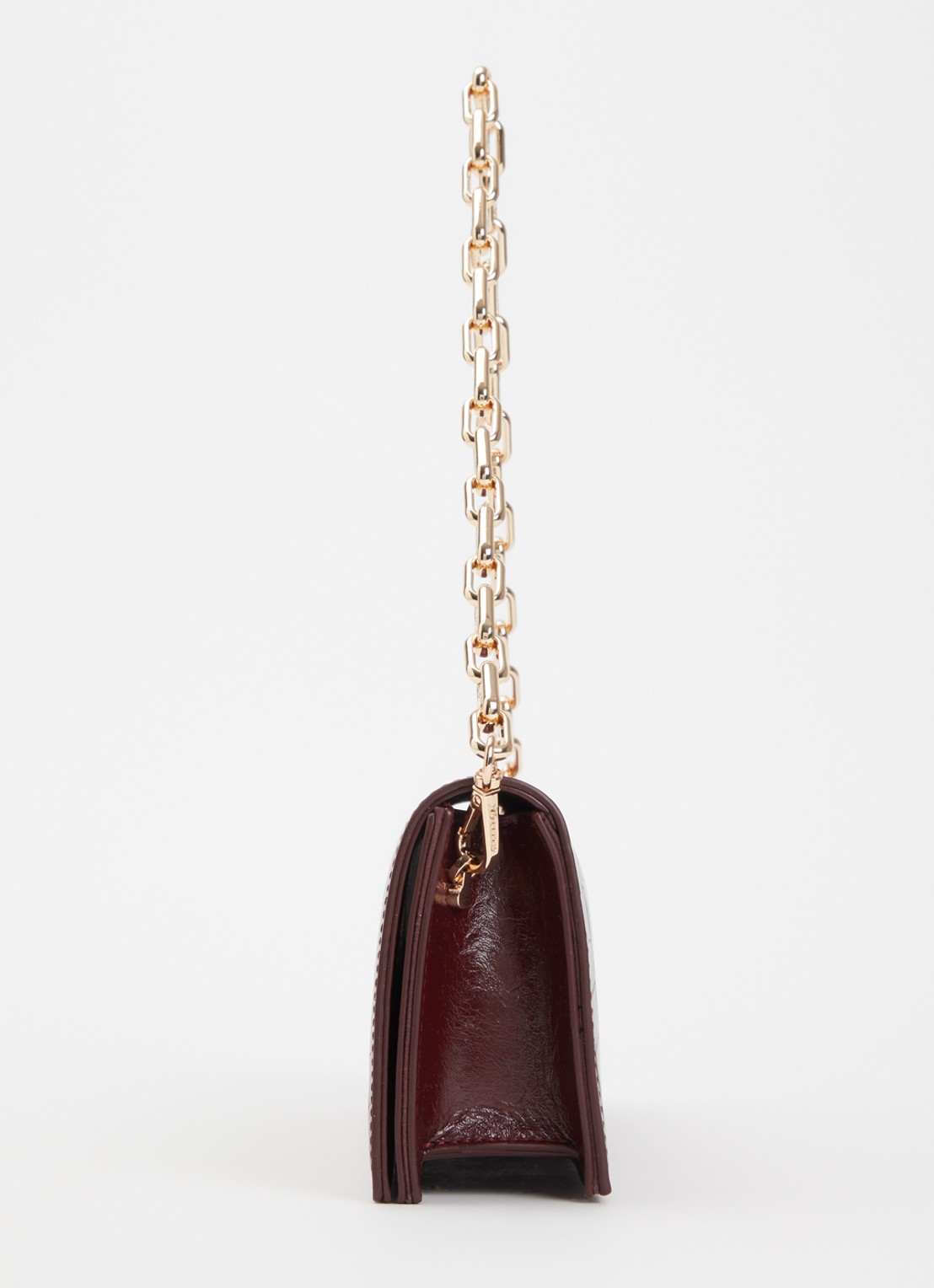 Dune London East To West Long clutch met crocostructuur - detail 4 bordeauxrood