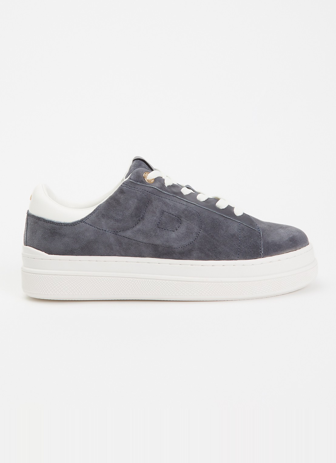 Dune London Eden sneaker  - voorkant 2 donkergrijs