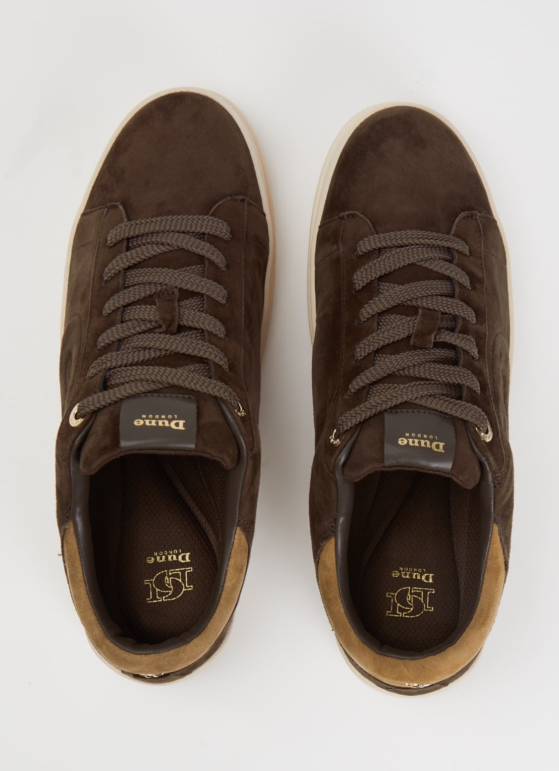 Dune London Eden sneaker  - detail 4 donkerbruin