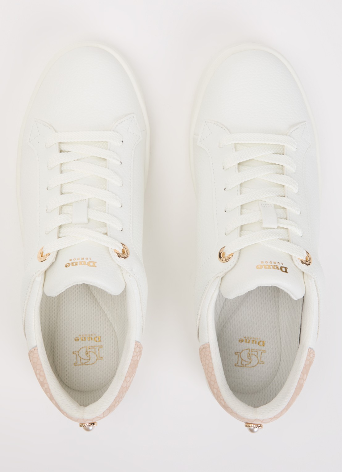 Dune London Emba sneaker  - detail 2 wit