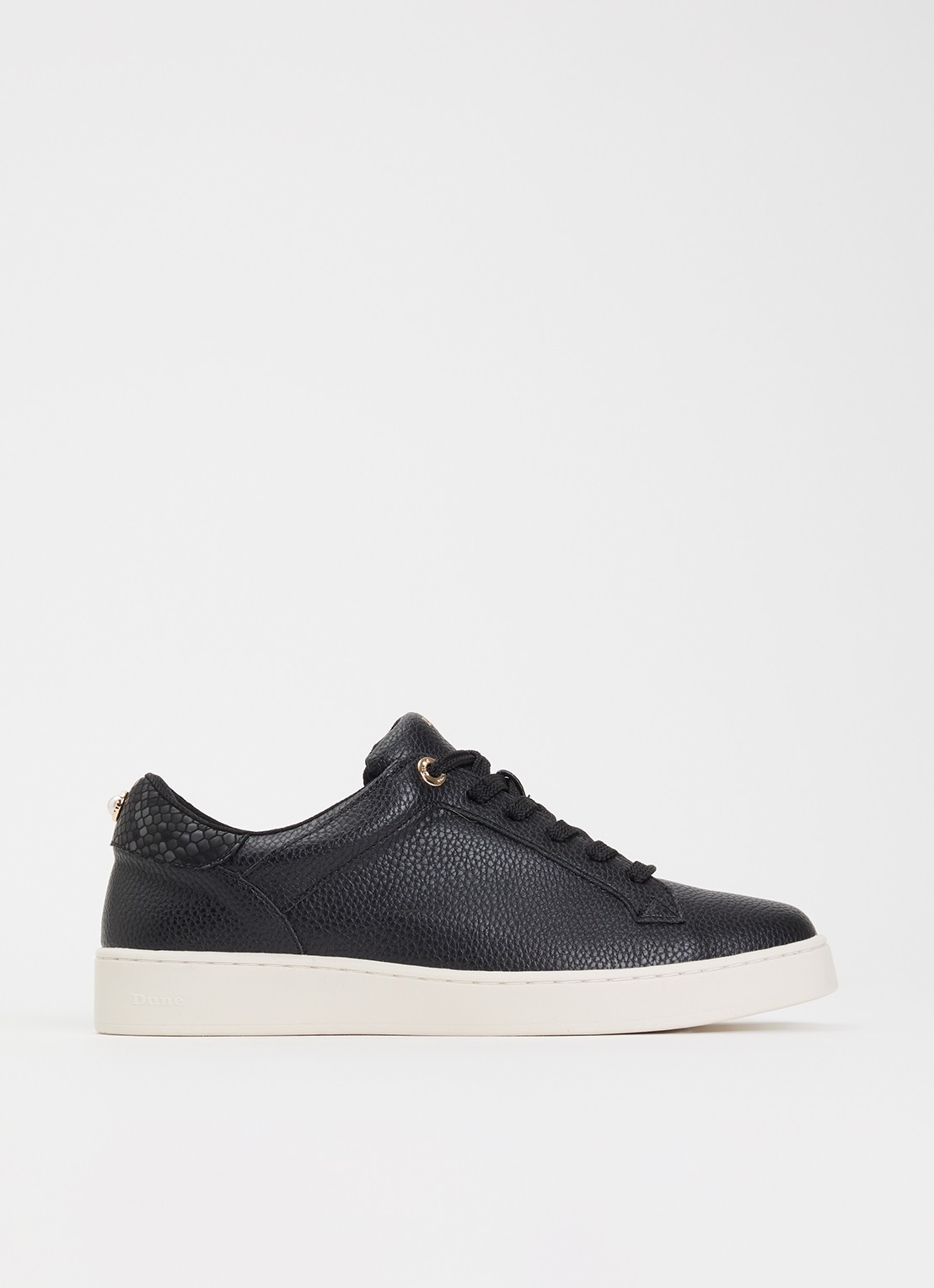 Dune London Emba sneaker  - voorkant 5 zwart
