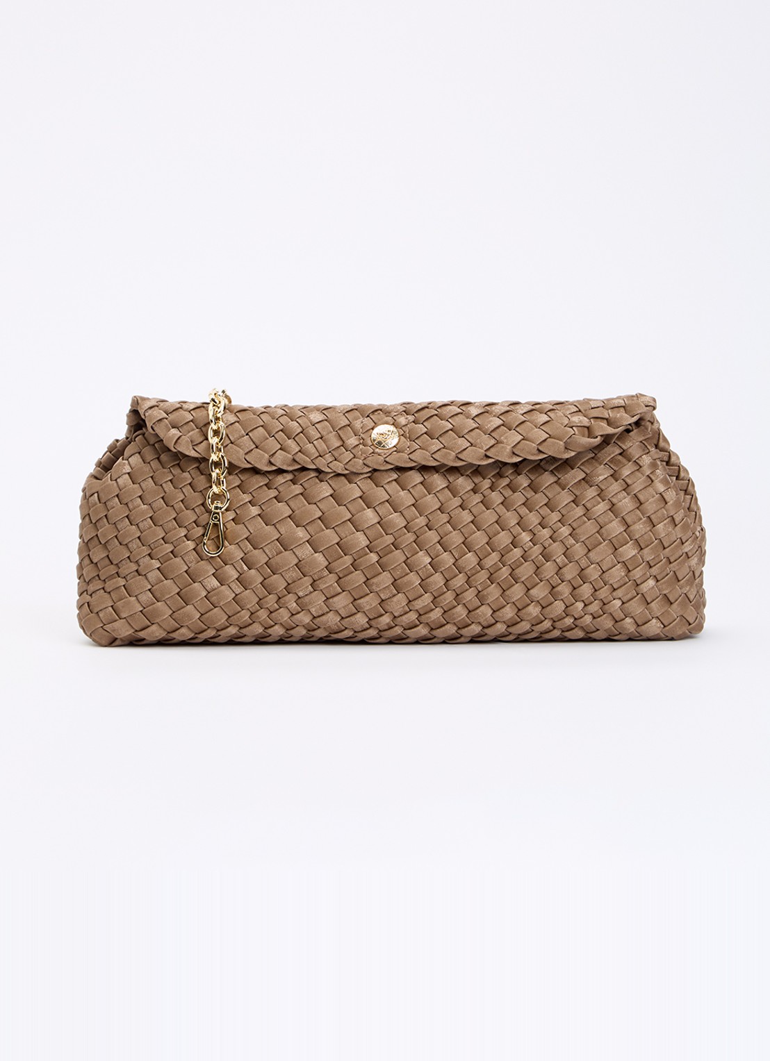 Dune London Encourage crossbodytas met afneembare schouderriem - voorkant 5 lichtbruin