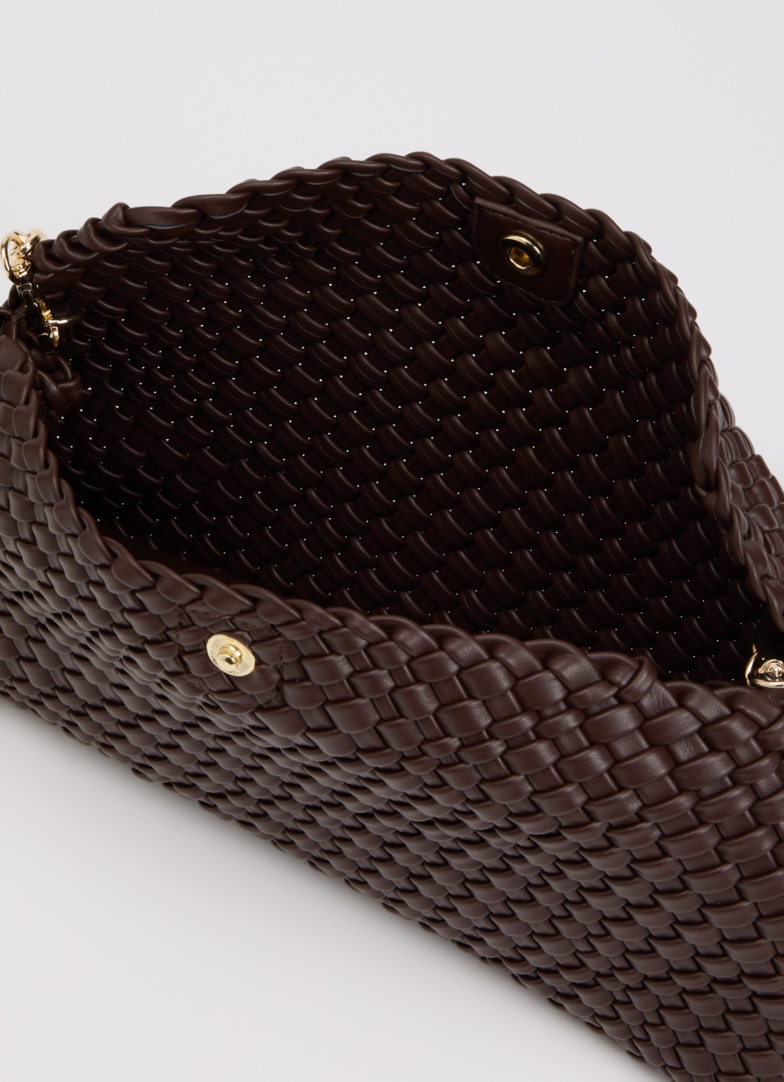 Dune London Encourage crossbodytas met afneembare schouderriem - detail bruin