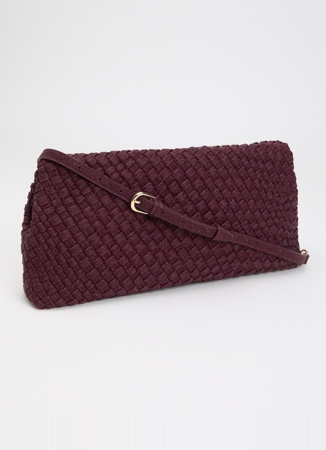 Dune London Encourage crossbodytas met afneembare schouderriem - achterkant 2 aubergine